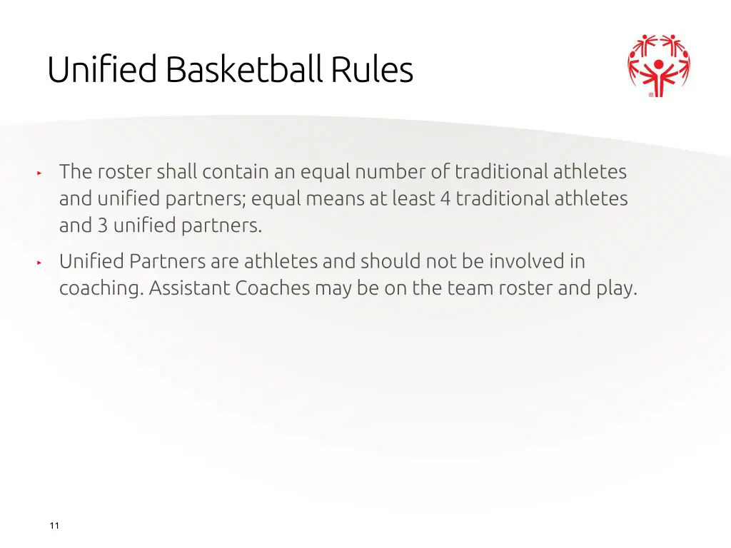 unified basketball rules 1