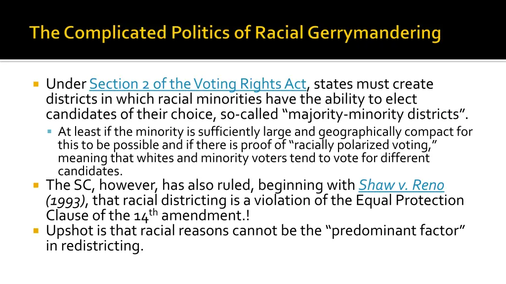 undersection 2 of the voting rights act states