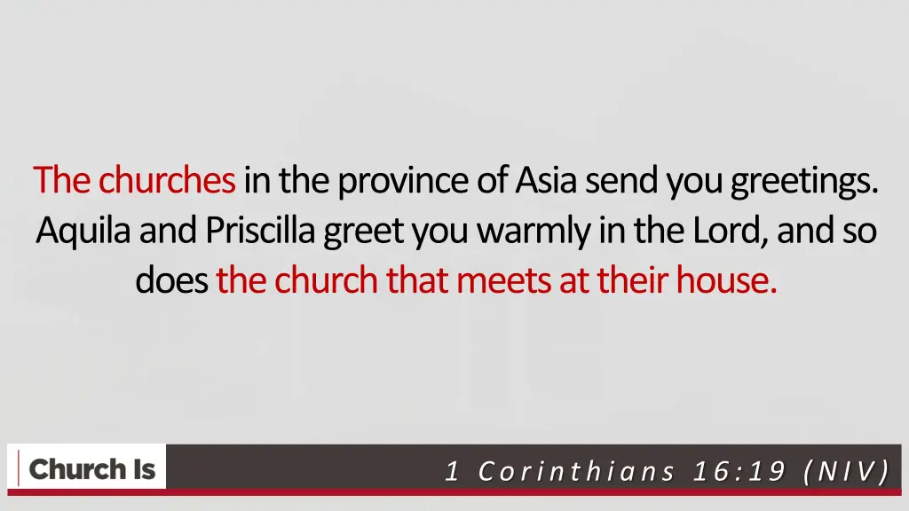 the churches in the province of asia send