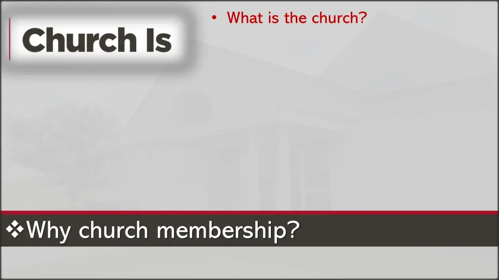 what is the church 1