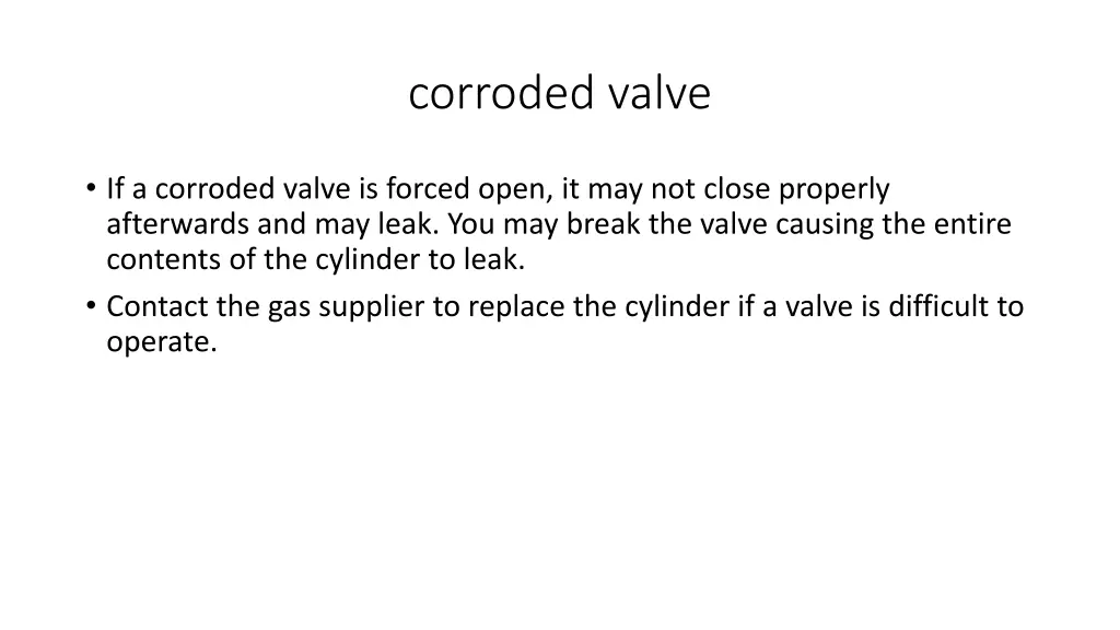 corroded valve