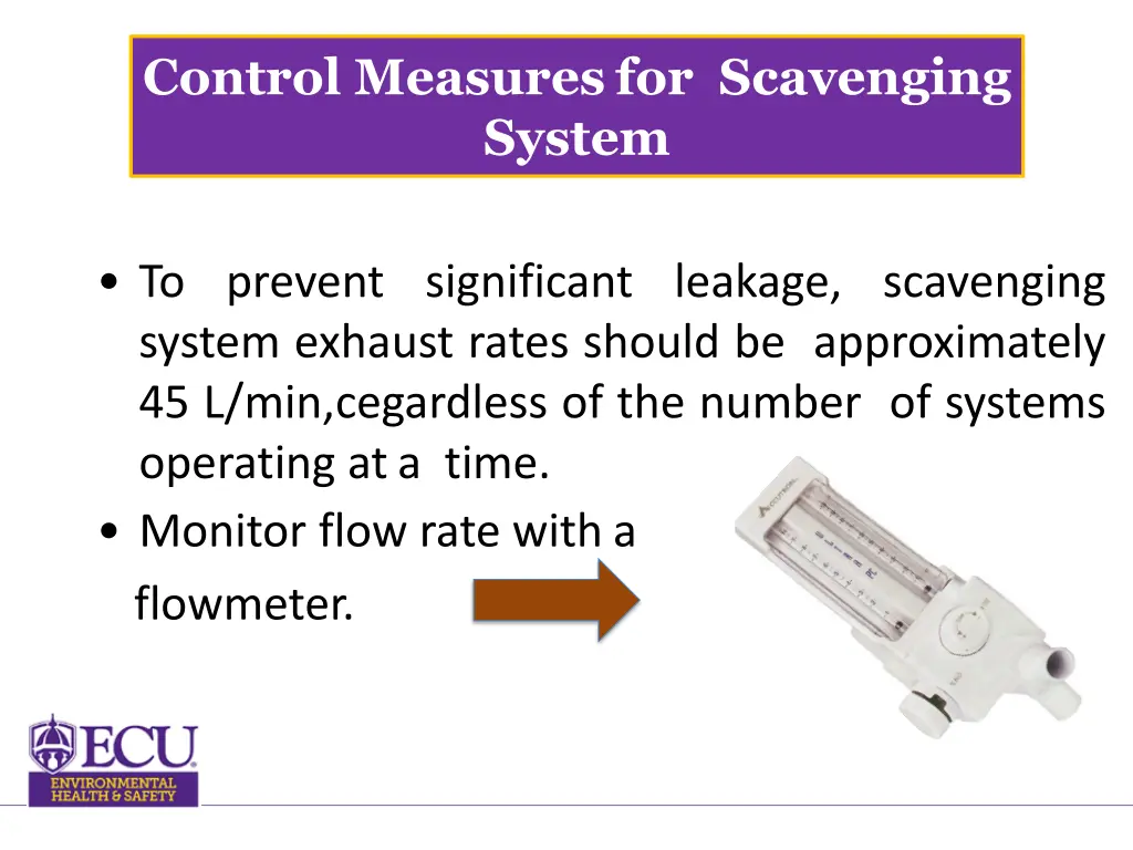 control measures for scavenging system 1