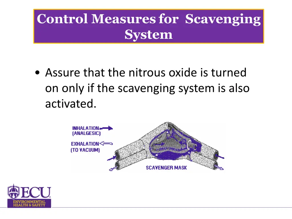 control measures for scavenging system