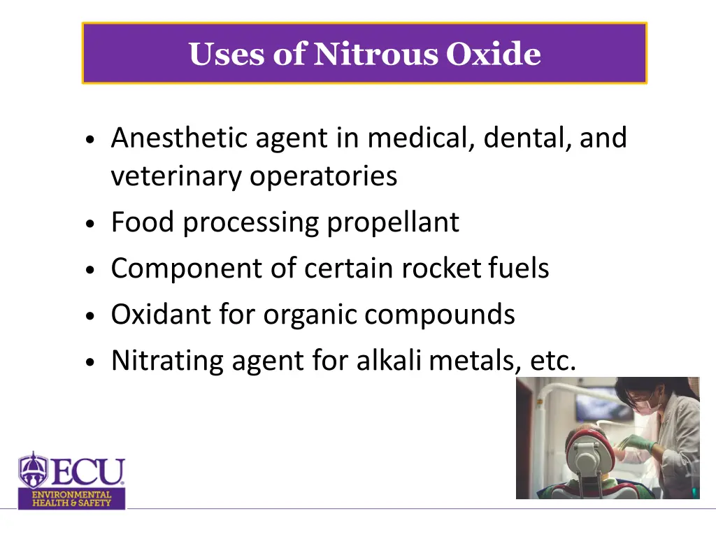 uses of nitrous oxide