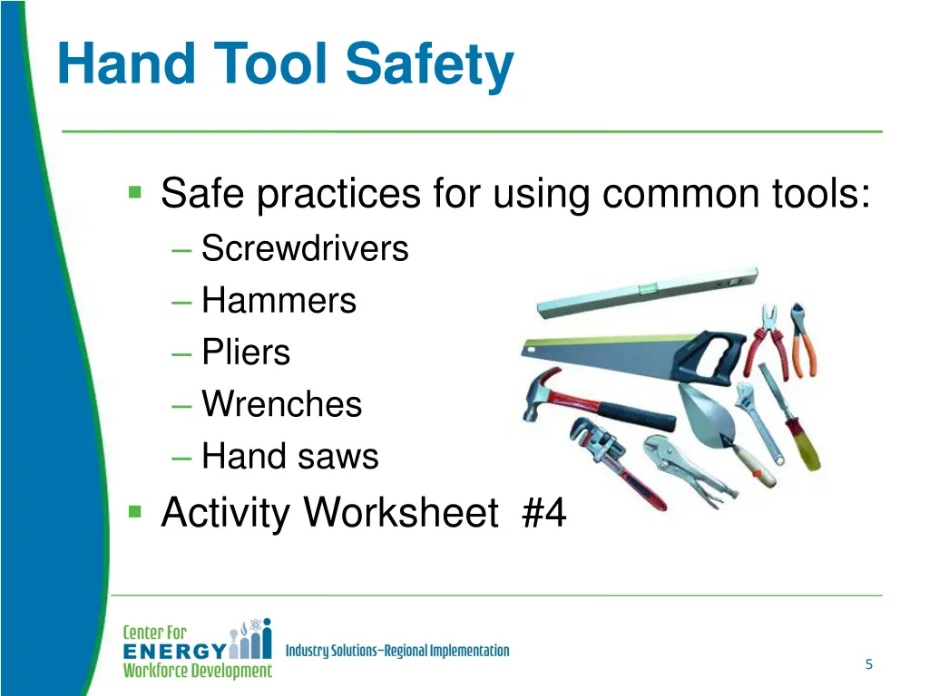 hand tool safety