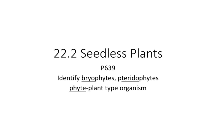 22 2 seedless plants