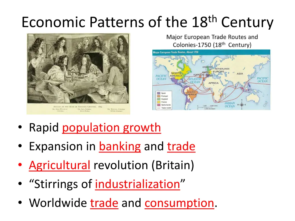 economic patterns of the 18 th century