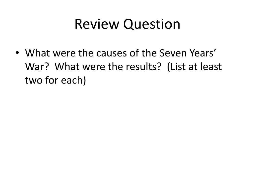 review question 2