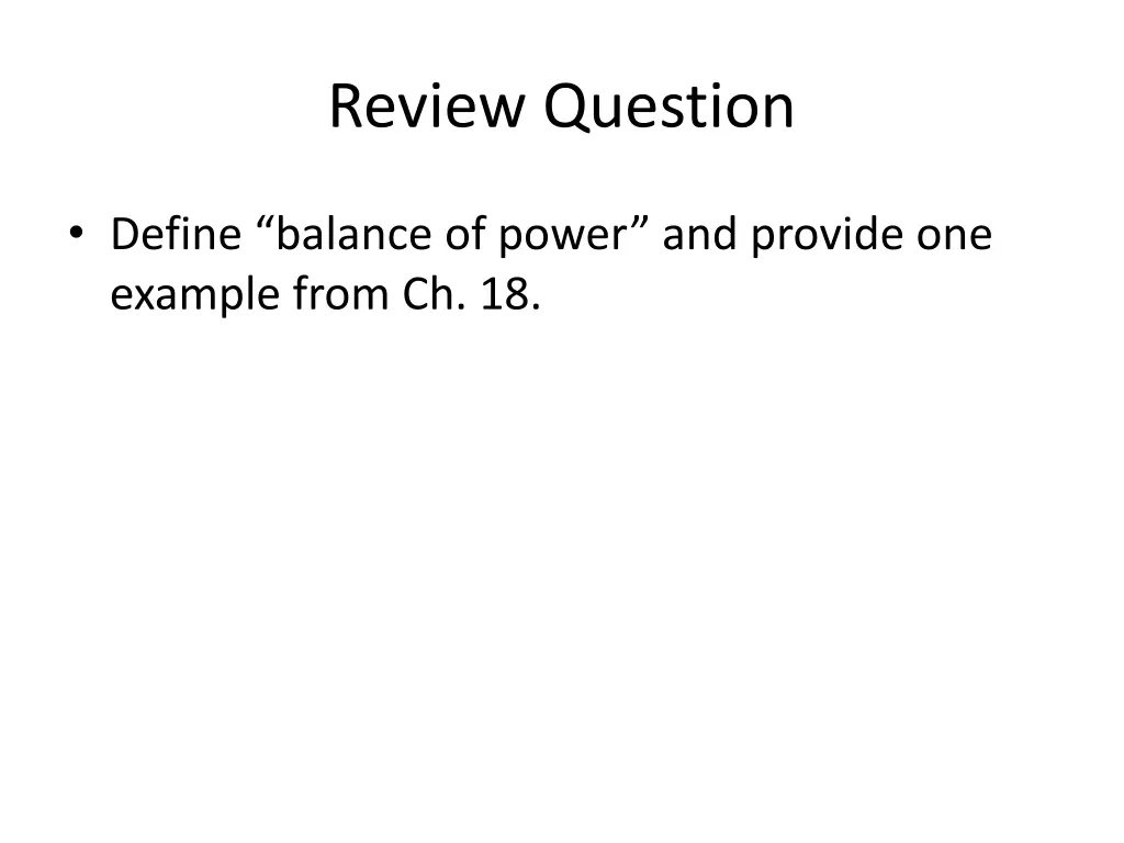 review question