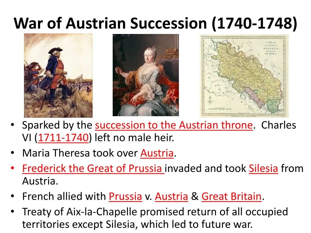 war of austrian succession 1740 1748