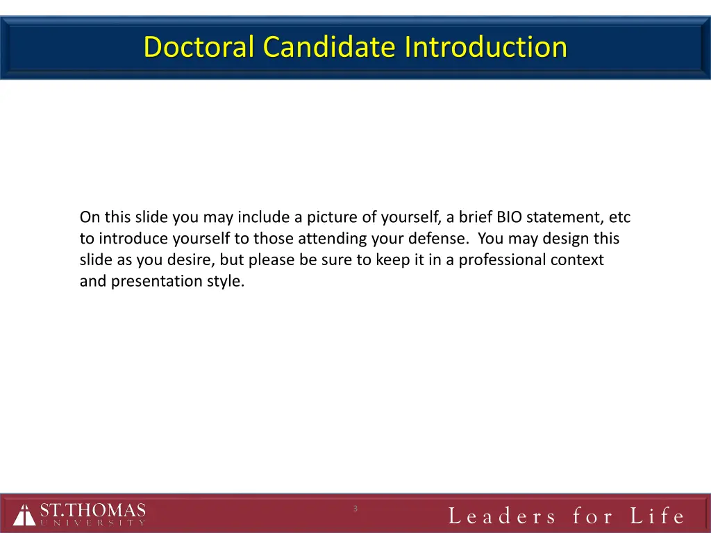 doctoral candidate introduction