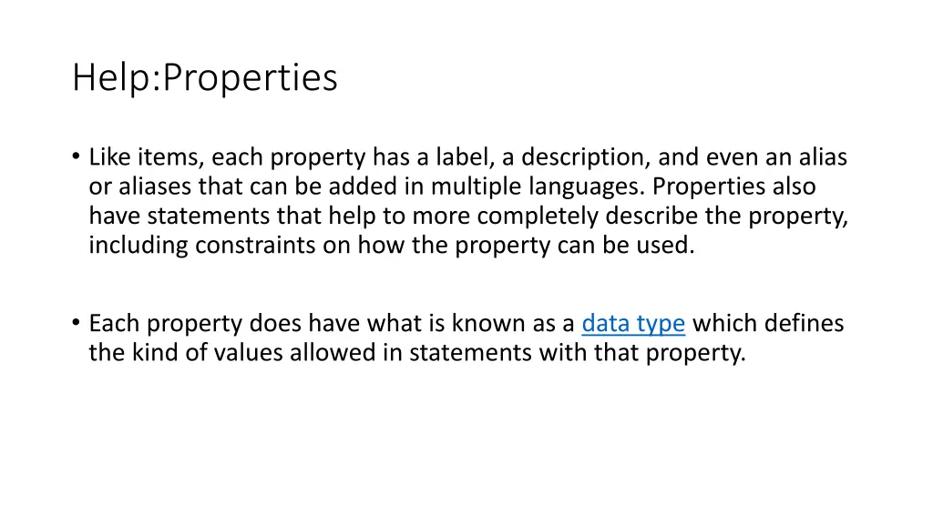 help properties 1