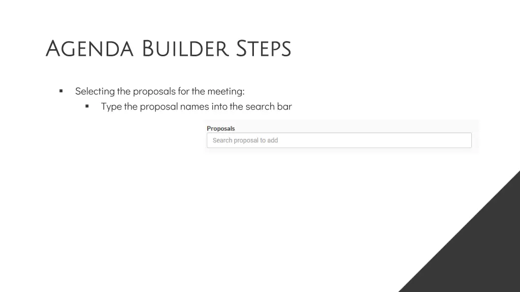 agenda builder steps agenda builder steps 3