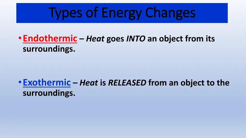 types of energy changes types of energy changes