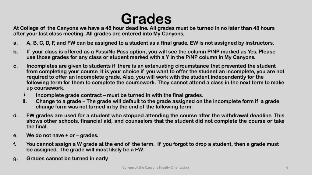 grades