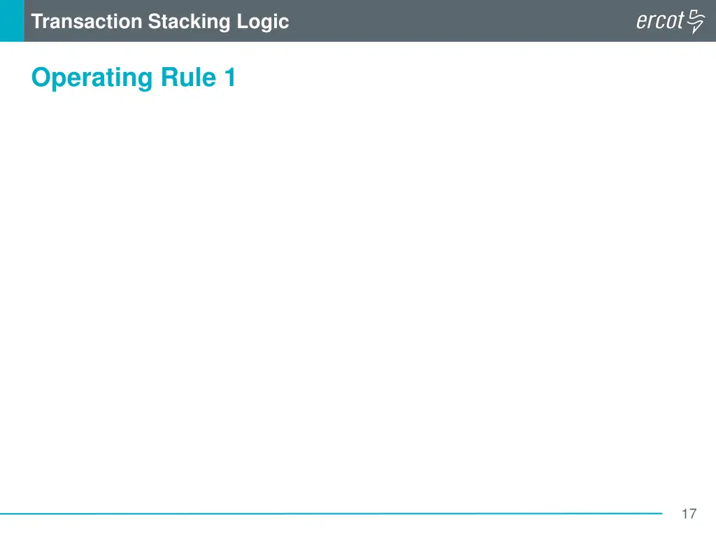 transaction stacking logic