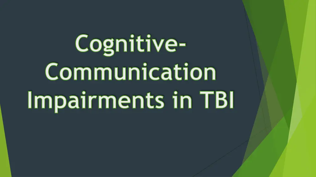 cognitive communication impairments in tbi