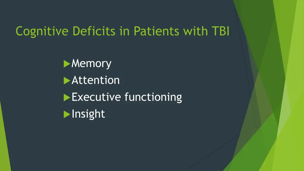 cognitive deficits in patients with tbi