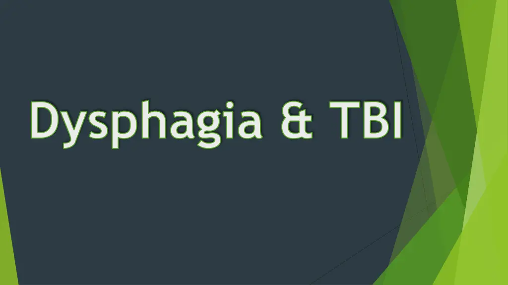 dysphagia tbi