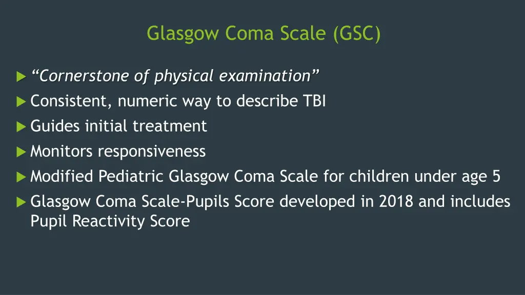 glasgow coma scale gsc