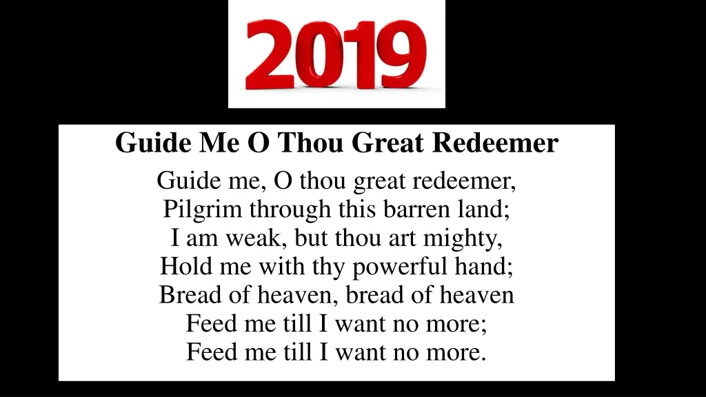 guide me o thou great redeemer guide me o thou