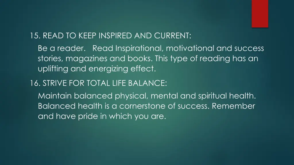 15 read to keep inspired and current be a reader