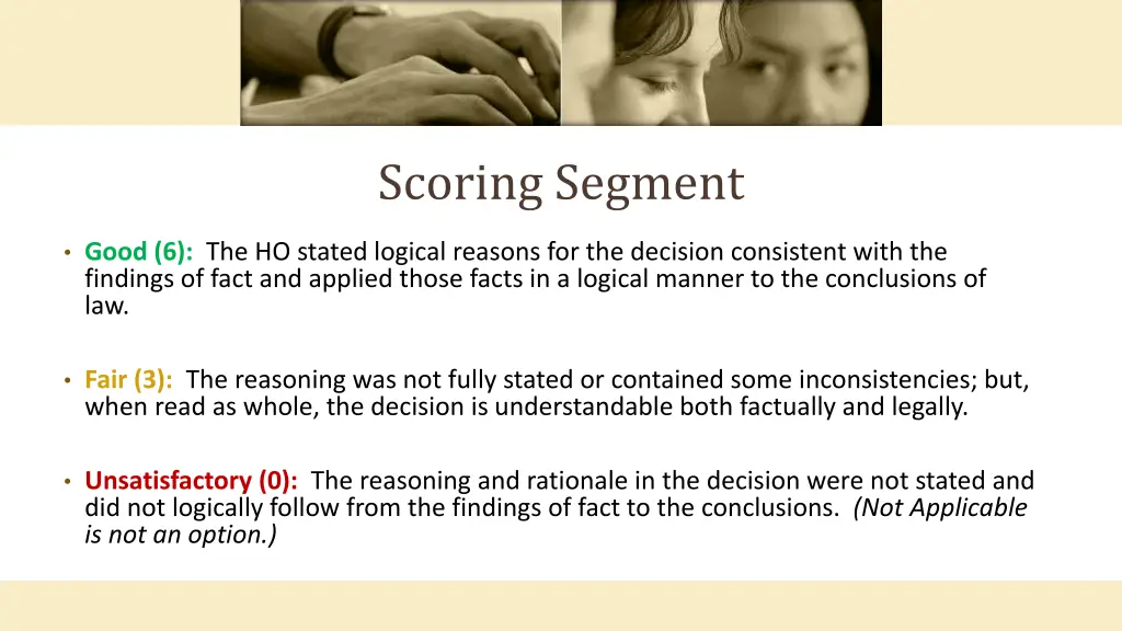 scoring segment