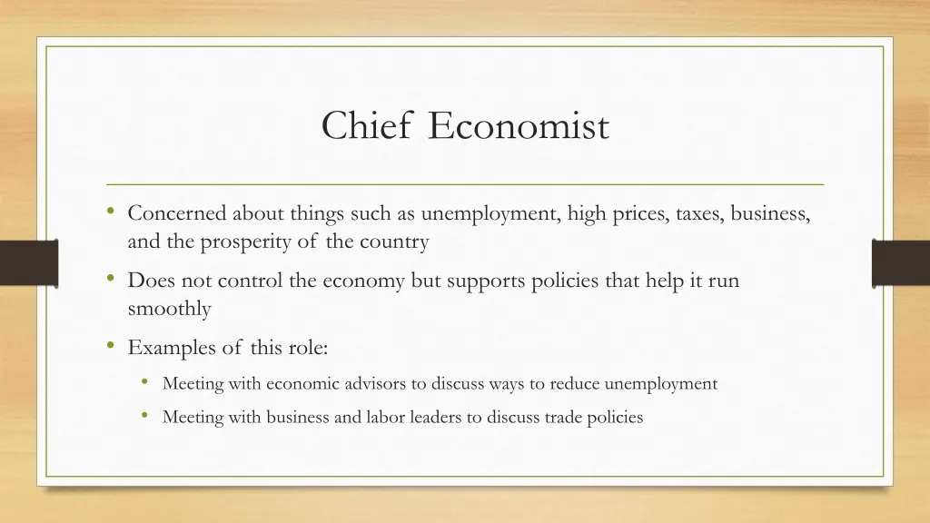 chief economist