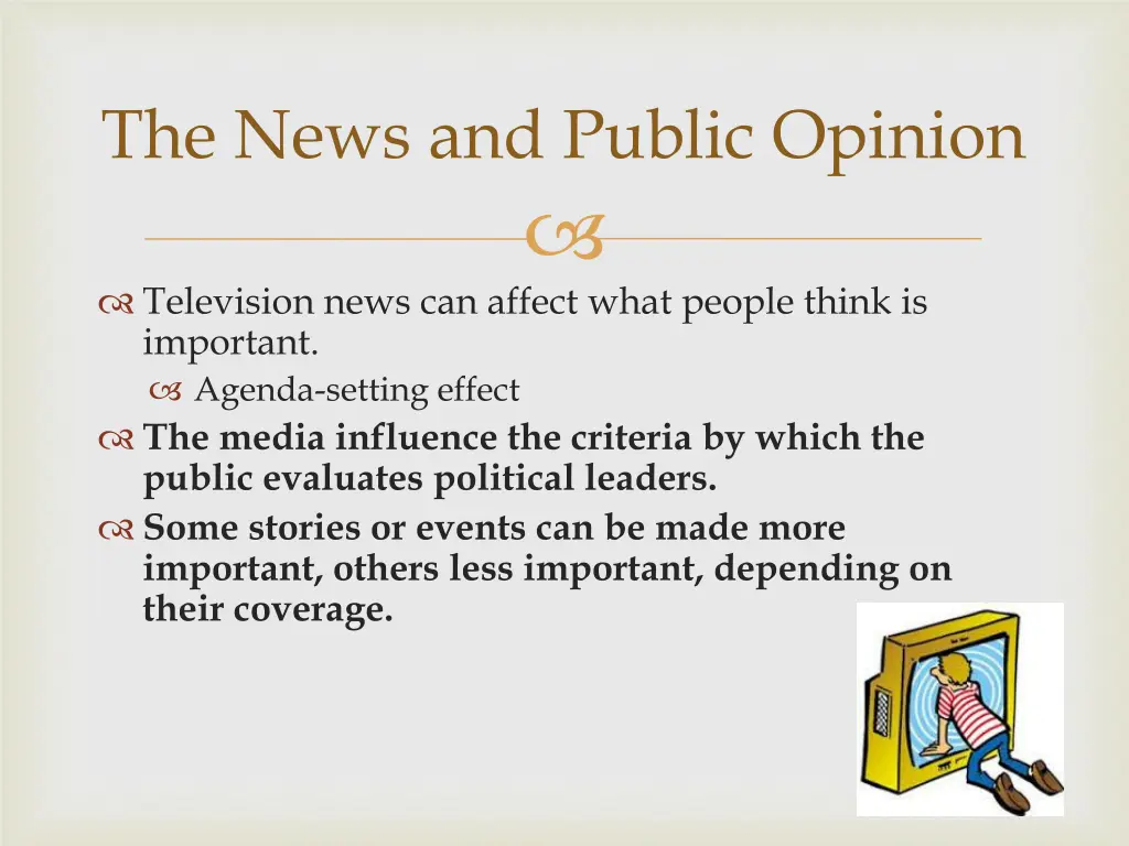 the news and public opinion