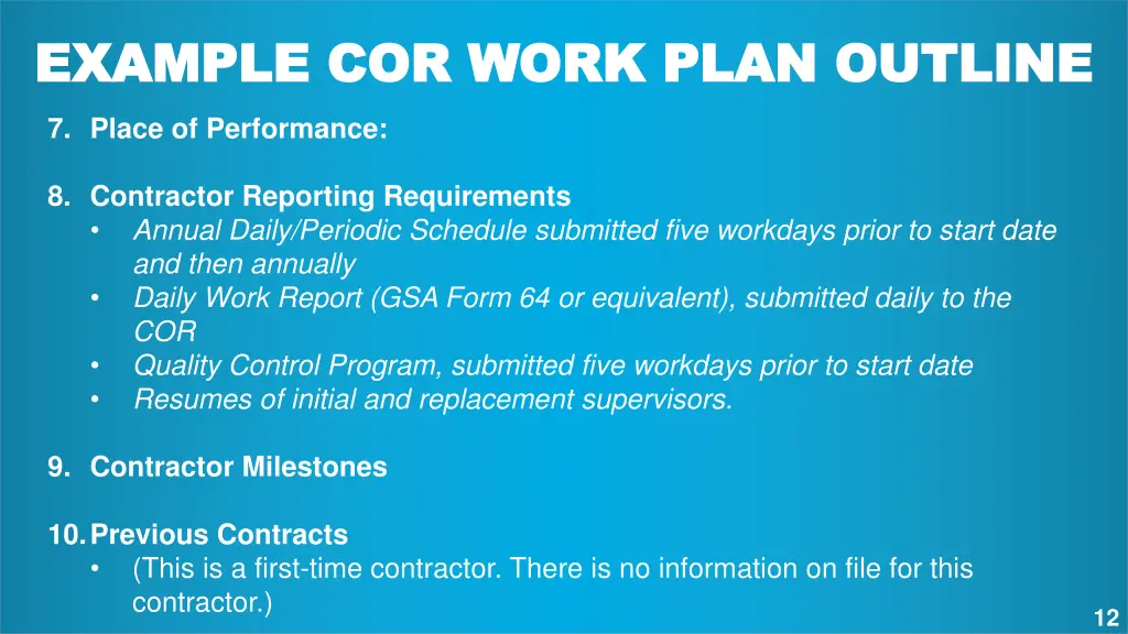 example cor work plan outline example cor work 2