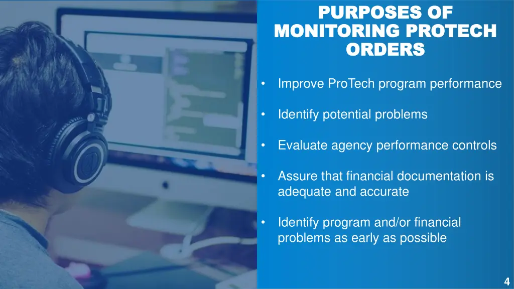 purposes of purposes of monitoring protech