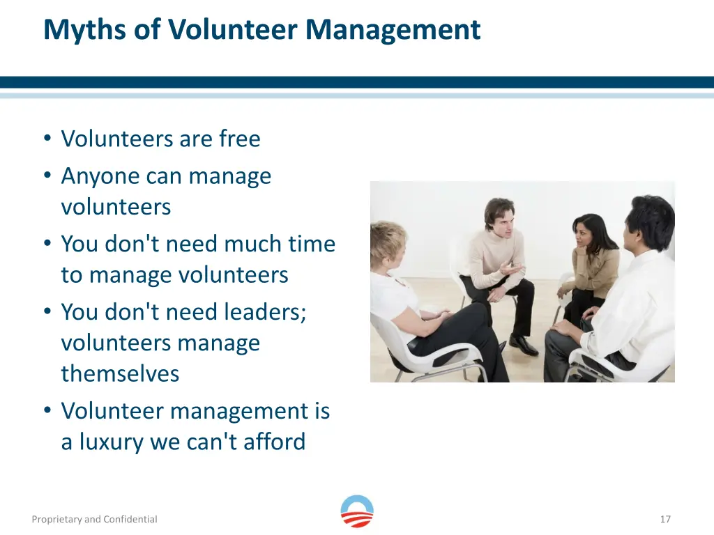 myths of volunteer management