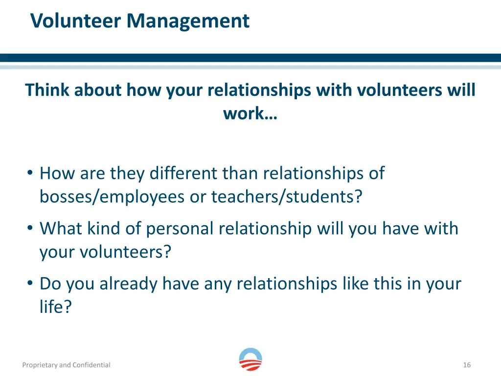 volunteer management