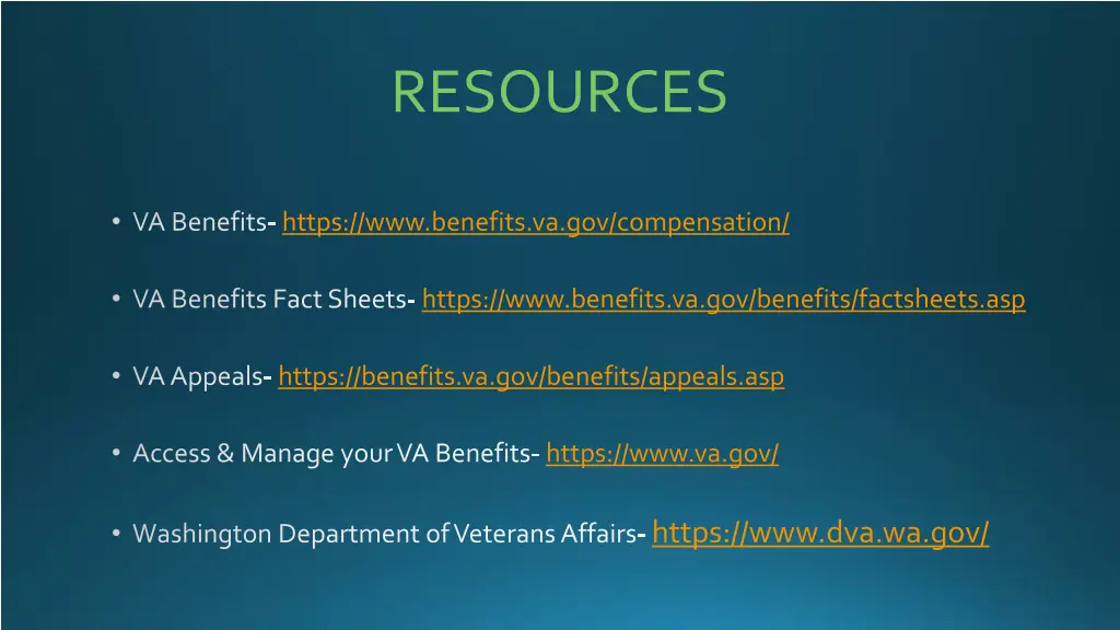 resources