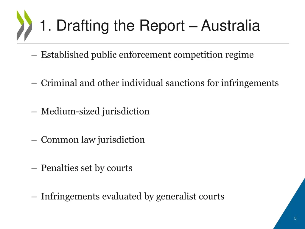 1 drafting the report australia