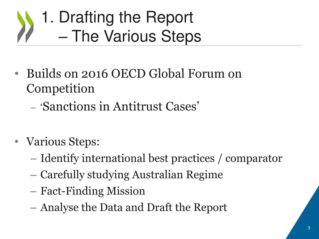 1 drafting the report the various steps