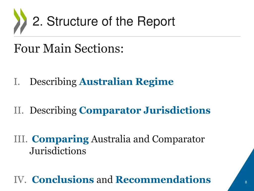 2 structure of the report