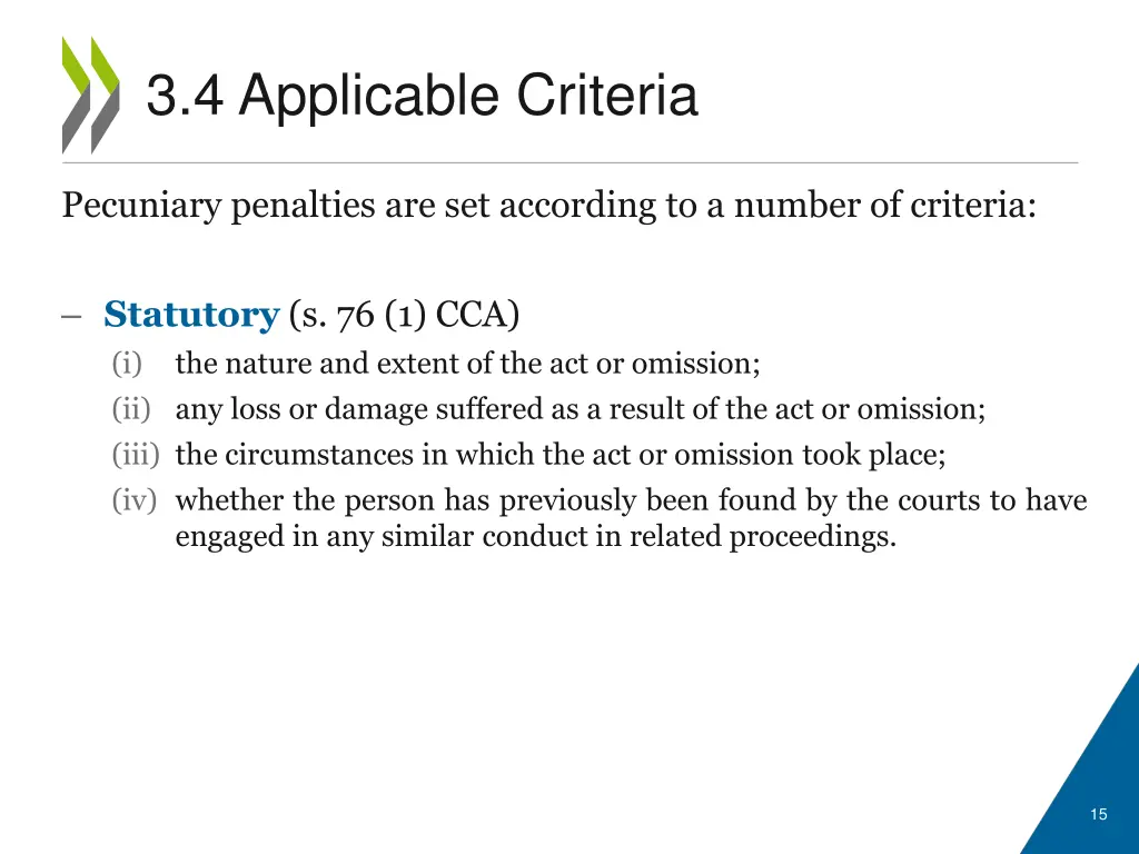 3 4 applicable criteria