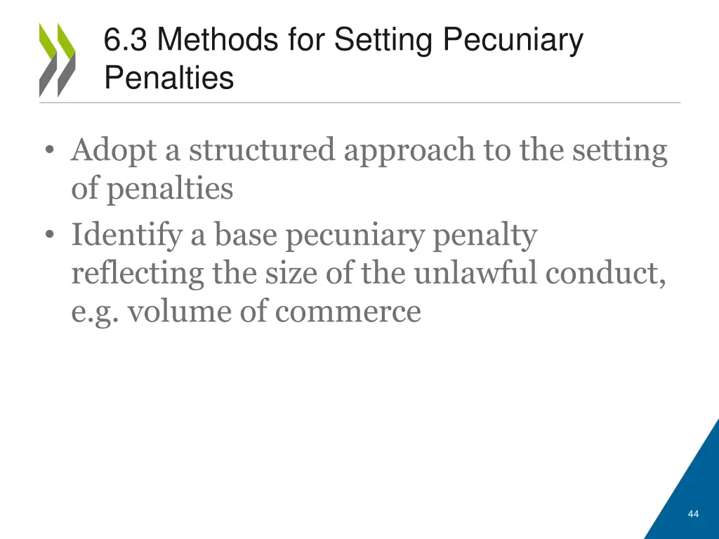 6 3 methods for setting pecuniary penalties