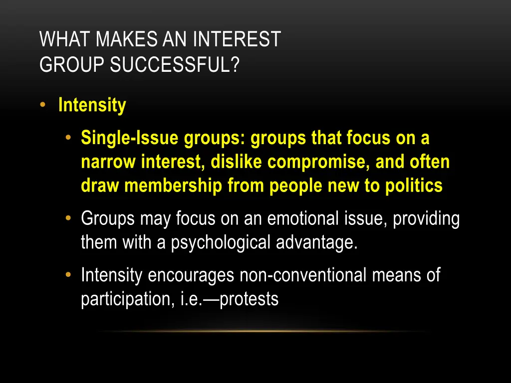 what makes an interest group successful 3