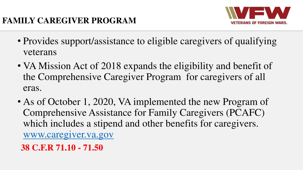 family caregiver program