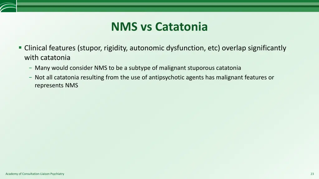 nms vs catatonia