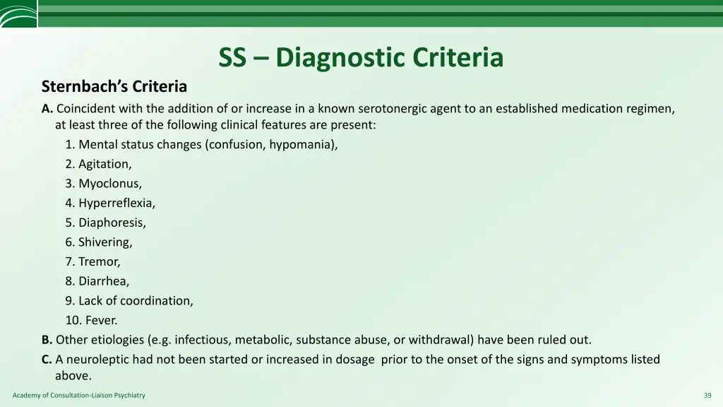 ss diagnostic criteria