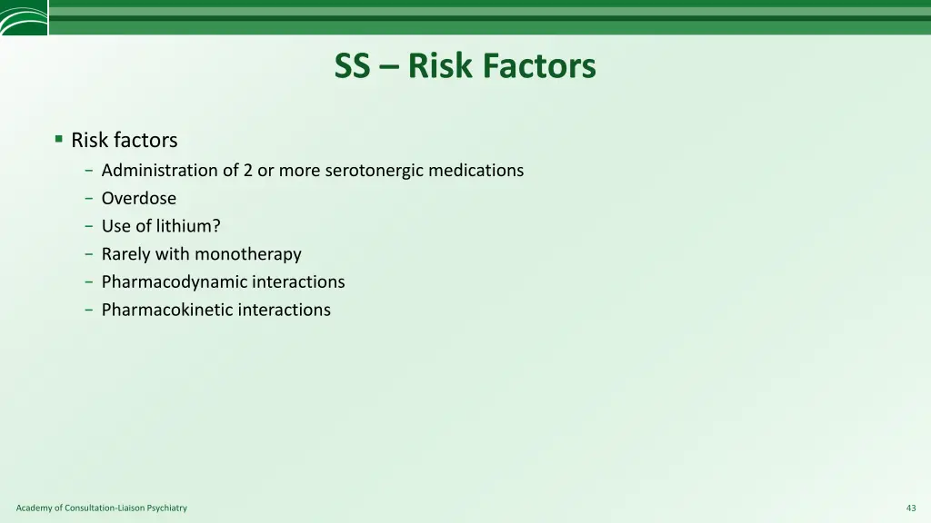 ss risk factors