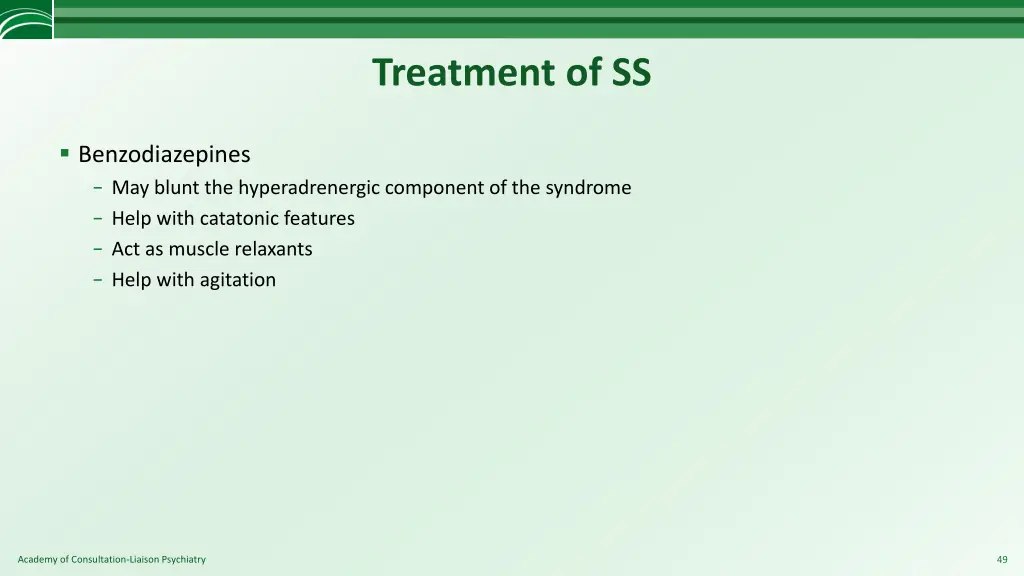 treatment of ss 1