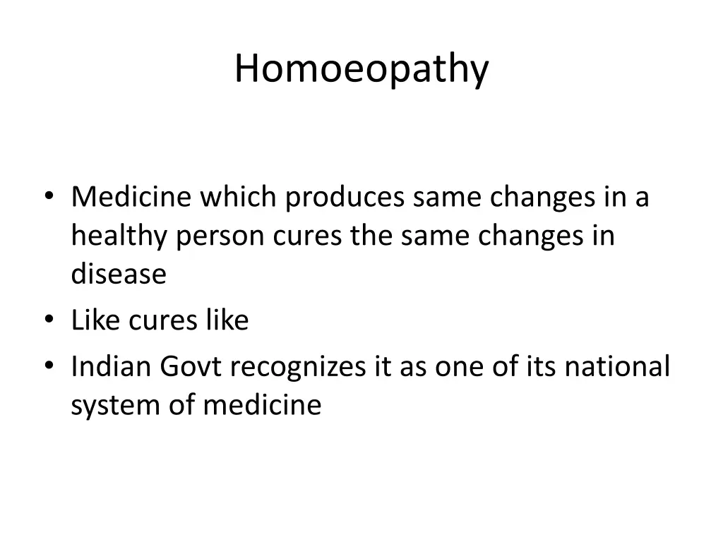 homoeopathy