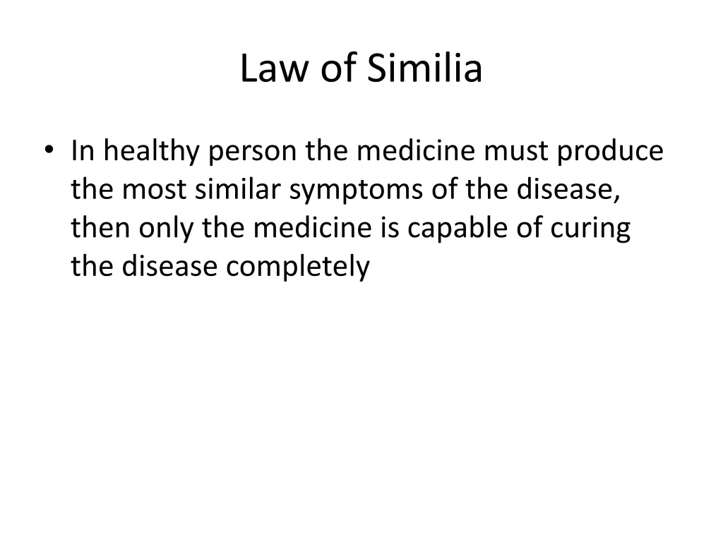 law of similia