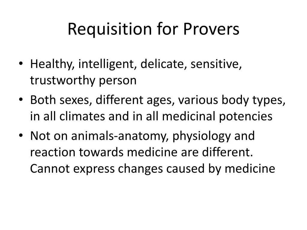 requisition for provers