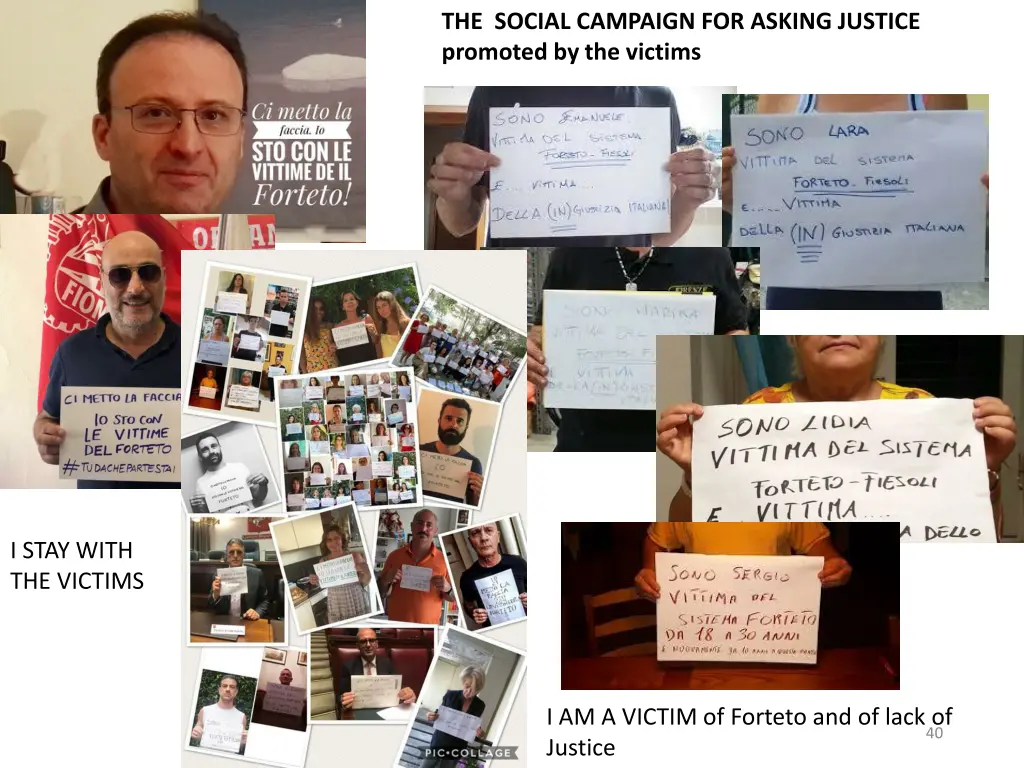 the social campaign for asking justice promoted