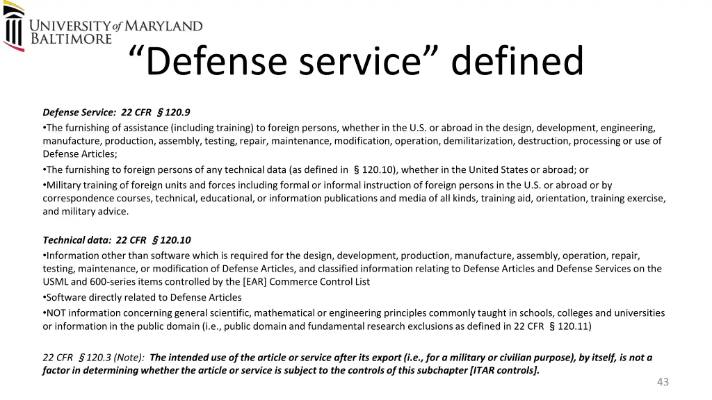 defense service defined